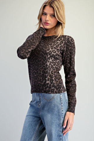 Madison Leopard Print Sweater