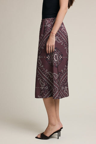 Madison Paisley Midi Skirt