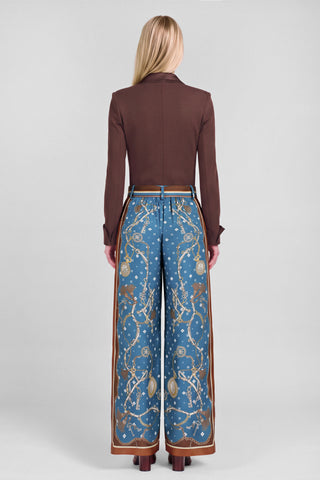 Madison Wide Leg Pants with Scarf Belt