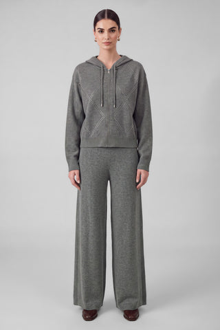 Madison Zip Up Rhinestone Hoodie