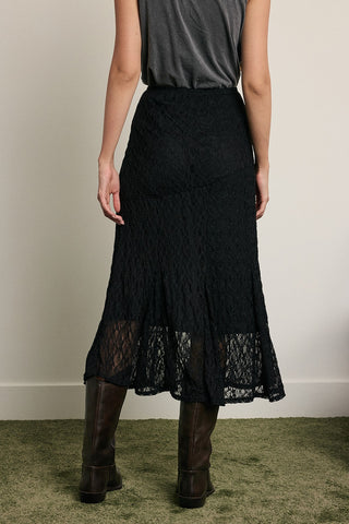 Madison Romantic Lace Mermaid Midi Skirt
