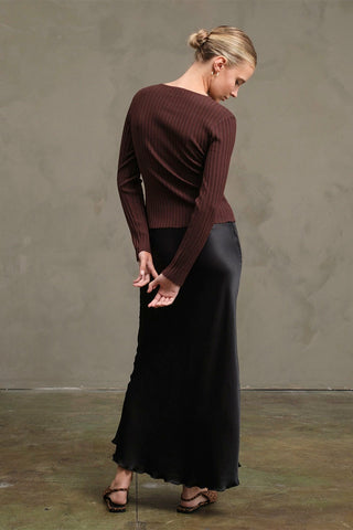 Madison Satin Slip Skirt