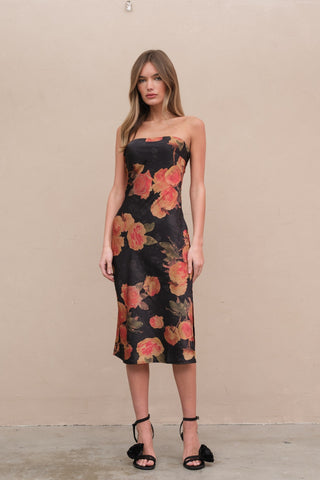 Madison Flower Tube Dress