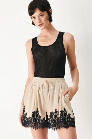 Madison Lace Trim Shorts