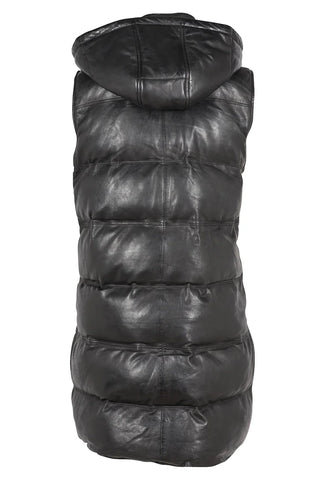 Mauritius Long Leather Puffer Vest *FINAL SALE* - Premium clothing at Lonnys NY - Just $174! Shop Womens clothing now 