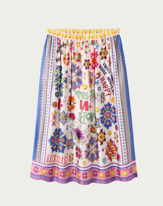 Me369 Vanessa Markers Midi Skirt