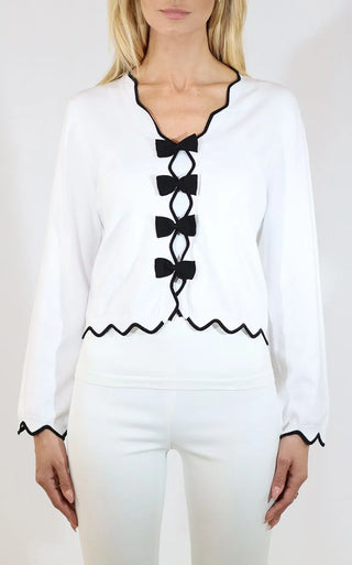 Metric Bow Front Cardigan