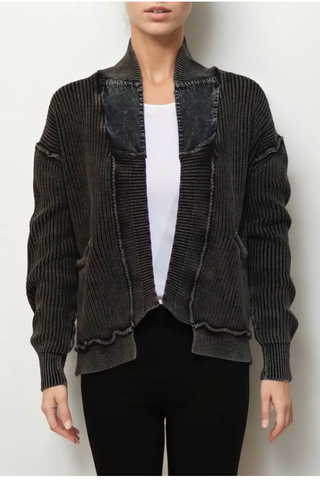 Lonnys Stonewashed Shaker Cardigan - Premium clothing at Lonnys NY - Just $172! Shop Womens clothing now 