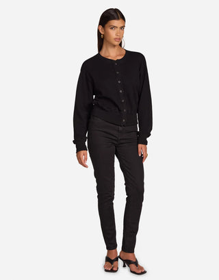 Michael Lauren Dupree Scalloped Cardigan