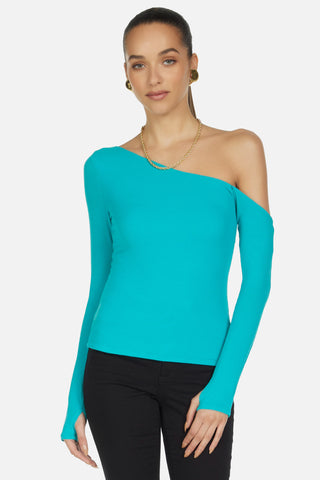 Michael Lauren Magdaleno One Shoulder Shirt - Premium clothing at Lonnys NY - Just $88! Shop Womens clothing now 