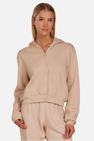 Michael Lauren Philo Snap Front Hoodie