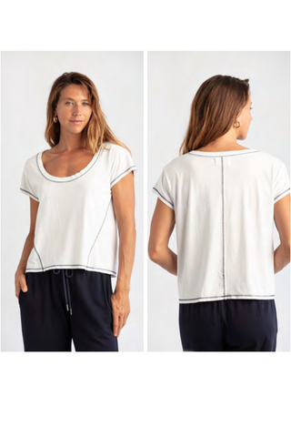 Mila Contrast T-Shirt - Premium clothing at Lonnys NY - Just $70! Shop Womens clothing now 