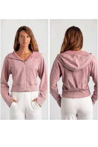 Mila Zip Up Hoodie - Premium clothing at Lonnys NY - Just $180! Shop Womens clothing now 