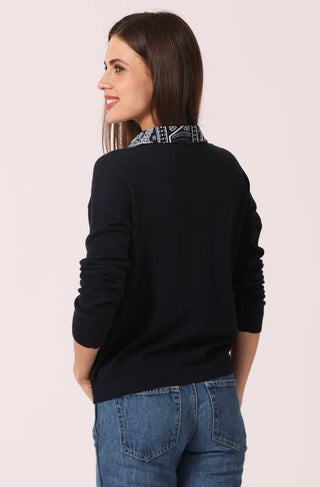 Minnie Rose Bandana Collar Pullover Shirt