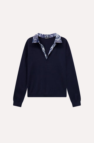 Minnie Rose Bandana Collar Pullover Shirt