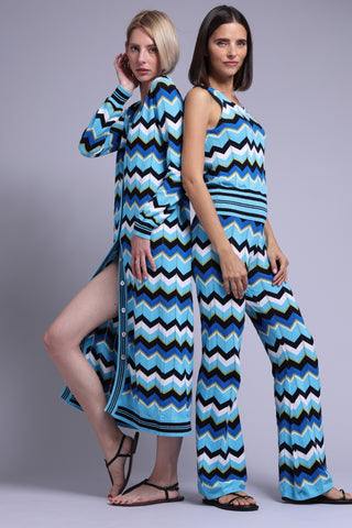Minnie Rose Chevron Pointelle Duster - Premium clothing at Lonnys NY - Just $391! Shop Womens clothing now 