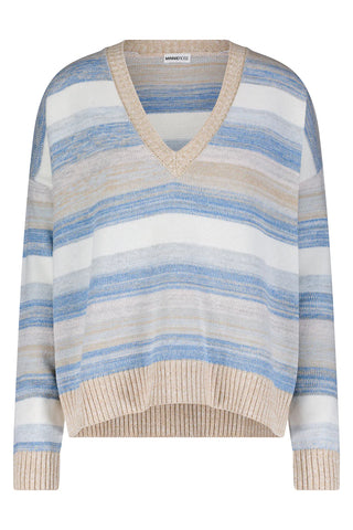 Minnie Rose Striped Boxy Sweater - Premium clothing at Lonnys NY - Just $265! Shop Womens clothing now 