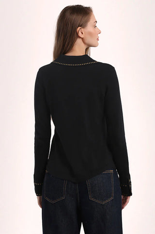 Minnie Rose Hot Fix Button Down Shirt