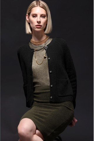 Minnie Rose Shaker Crew Cardigan - Premium clothing at Lonnys NY - Just $225! Shop Womens clothing now 