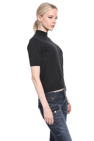 Minnie Rose Short Sleeve Mock Neck - Premium clothing at Lonnys NY - Just $150! Shop Womens clothing now 