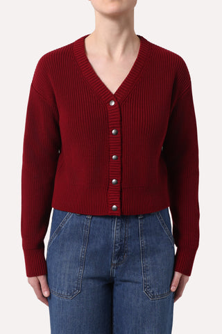 Minnie Rose Cotton Shaker Cropped Cardigan