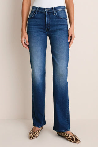 Mother The Kick It High Rise Straight Leg Jeans