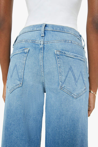 Mother Spinner Zip Sneak Jeans in Glow Up