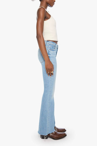 Mother The Weekender Fray Midrise Flare Jeans