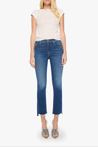 Mother Insider Ankle Step Fray High Rise Jeans