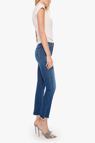 Mother Insider Ankle Step Fray High Rise Jeans