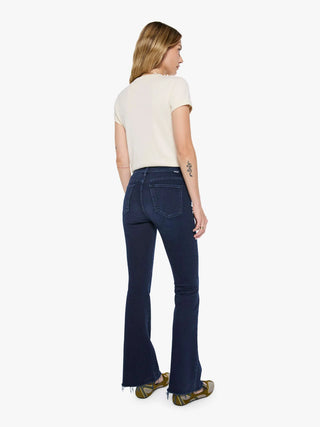Mother The Weekender Fray Mid Rise Flare Jeans