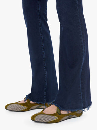 Mother The Weekender Fray Mid Rise Flare Jeans