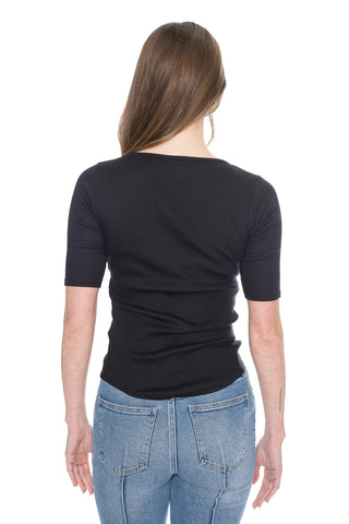 Nation LTD Lark Deep Scoop Tee - Premium Shirts & Tops at Lonnys NY - Just $115! Shop Womens clothing now 