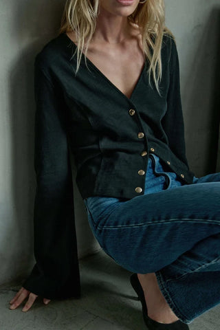 Nation Margaux Button Shirt - Premium clothing at Lonnys NY - Just $170! Shop Womens clothing now 