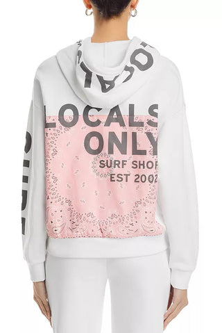 Vintage Havana Locals Only Bandana Patch Surf Hoodie - Premium Hoodie at Lonnys NY - Just $74! Shop Womens clothing now 
