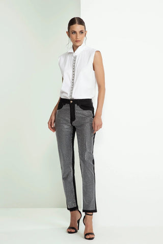 Odi Et Amo Sleeveless Jeweled Button Up - Premium clothing at Lonnys NY - Just $192! Shop Womens clothing now 