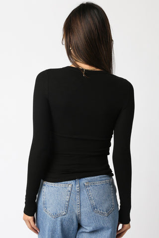 Olivaceous Abbey Long Sleeve Top