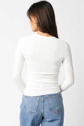 Olivaceous Abbey Long Sleeve Top