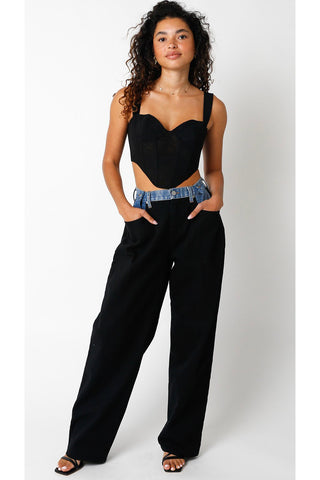 Olivaceous Ava Contrast Denim Pants - Premium clothing at Lonnys NY - Just $75! Shop Womens clothing now 