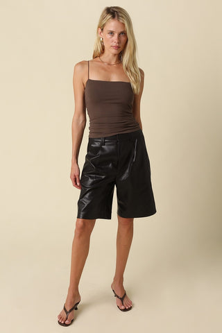 Olivaceous Emmy Square Neck Cami Top