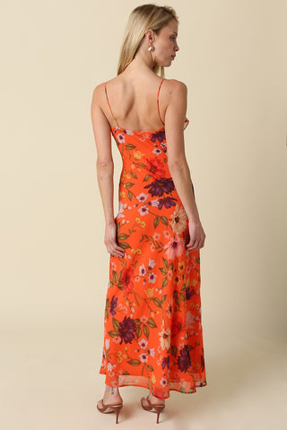 Olivaceous Gale Floral Maxi Dress