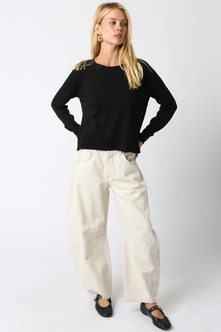 Olivaceous Natalie Basic Sweater