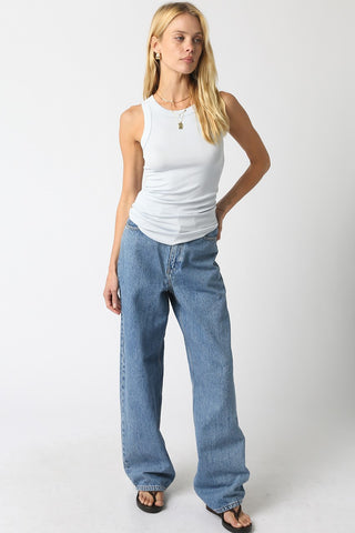 Olivaceous Ribbed Tank Top