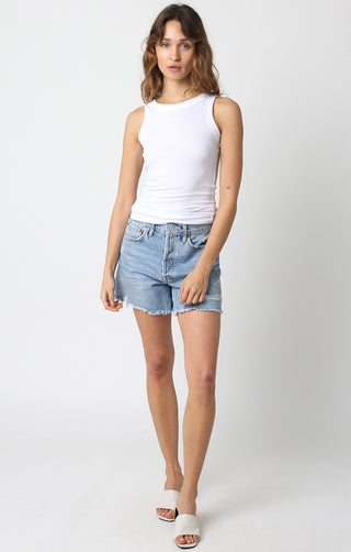 Olivaceous Ribbed Tank Top