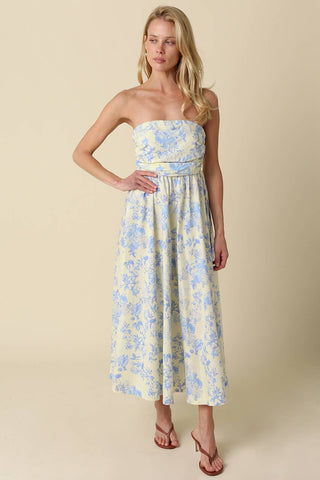 Olivaceous Valery Strapless Maxi Dress