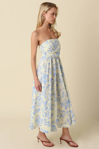 Olivaceous Valery Strapless Maxi Dress