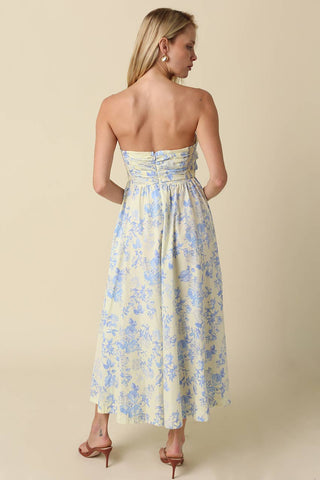Olivaceous Valery Strapless Maxi Dress