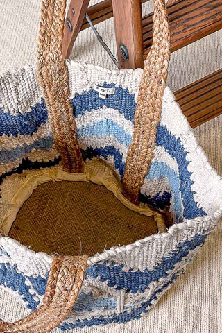 POL Hand Woven Beach Tote Bag