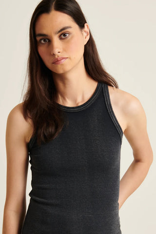 Patrick Assaraf Vintage Wash Stretch Ribbed Tank - Premium clothing at Lonnys NY - Just $84! Shop Womens clothing now 