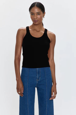 Pistola Christy Curved Hem Basic Tank Top - Premium clothing at Lonnys NY - Just $68! Shop Womens clothing now 